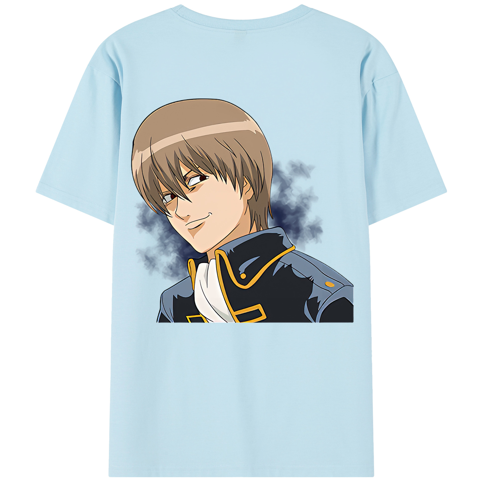 （画像用） ぎんたま 坂田銀時（さかたぎんとき） 神楽 志村新八（しむら しんぱち） GINTAMA Sakata Gintoki Kagura Shimura Shinpachi 綿100％半袖Tシャツ（背面プリント）